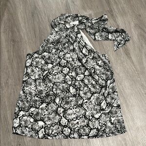 Express Snake Print Halter Top